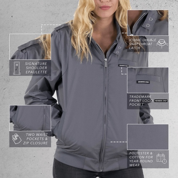 Members Only Iconic Racer Jacket for Women - Picture 5 of 5